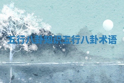 五行八卦知识 五行八卦术语