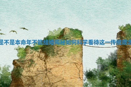 是不是本命年不能结婚揭秘如何科学看待这一传统观念