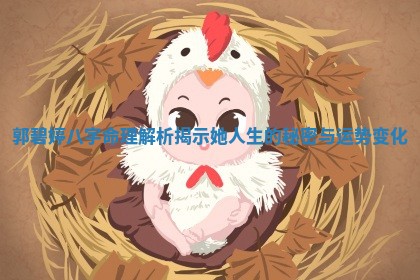 郭碧婷八字命理解析揭示她人生的秘密与运势变化 郭碧婷八字命理解析揭示她人生的秘密与运势变化